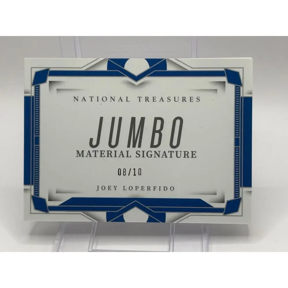 2024 National Treasures Joey Loperfido Rookie Jumbo Patch Auto Booklet 3/10 SSP